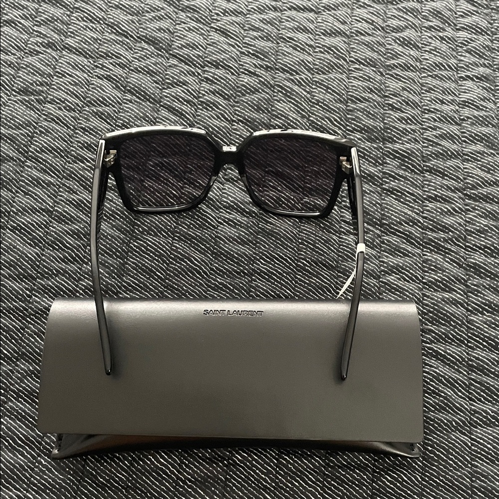 Yves Saint Laurent Black Gradient Sunglasses - Picture 10 of 11
